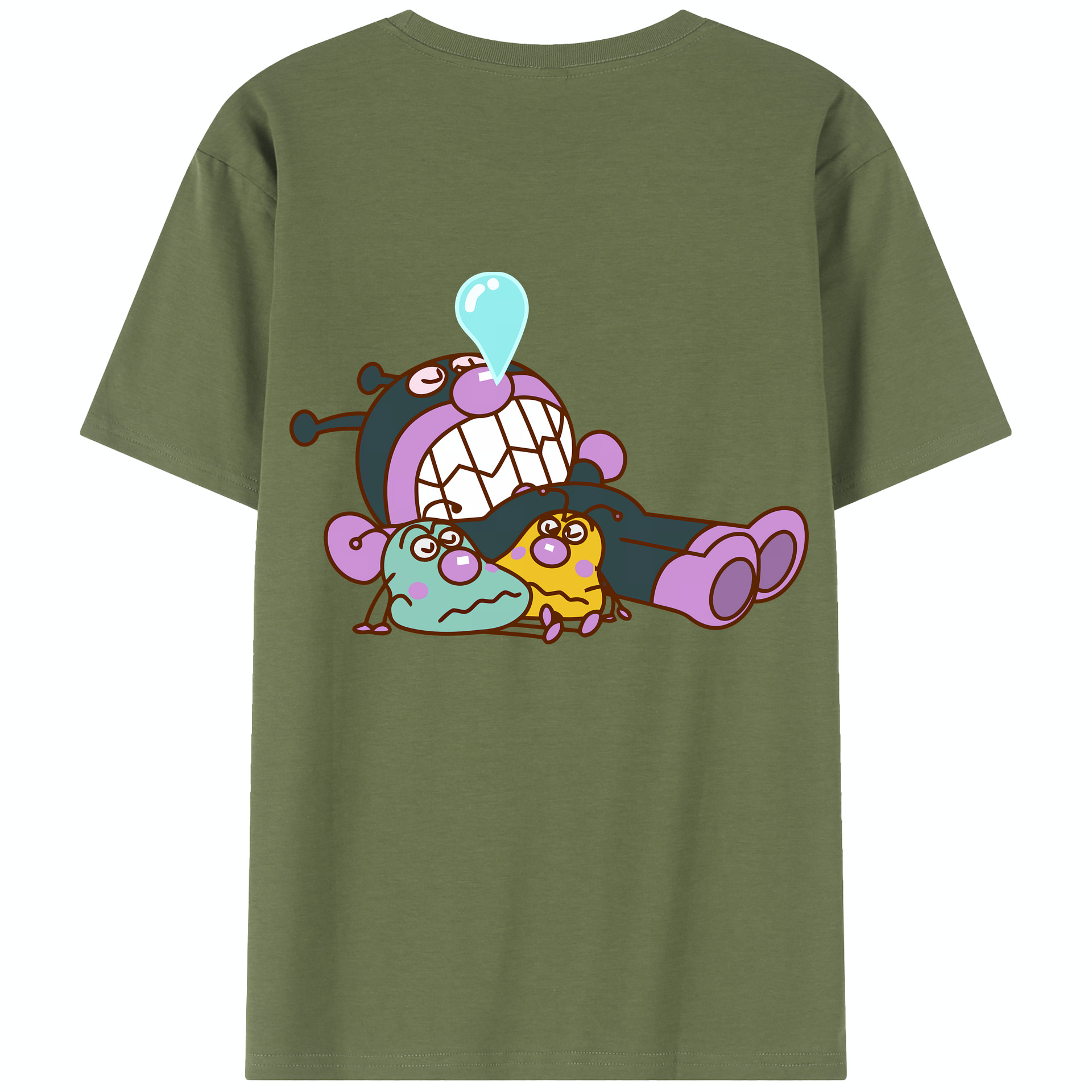 （画像用） アンパンマン Anpanman 綿100％半袖Tシャツ（背面プリント）